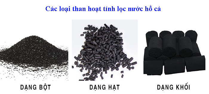 Các loại than hoạt tính lọc nước hồ cá