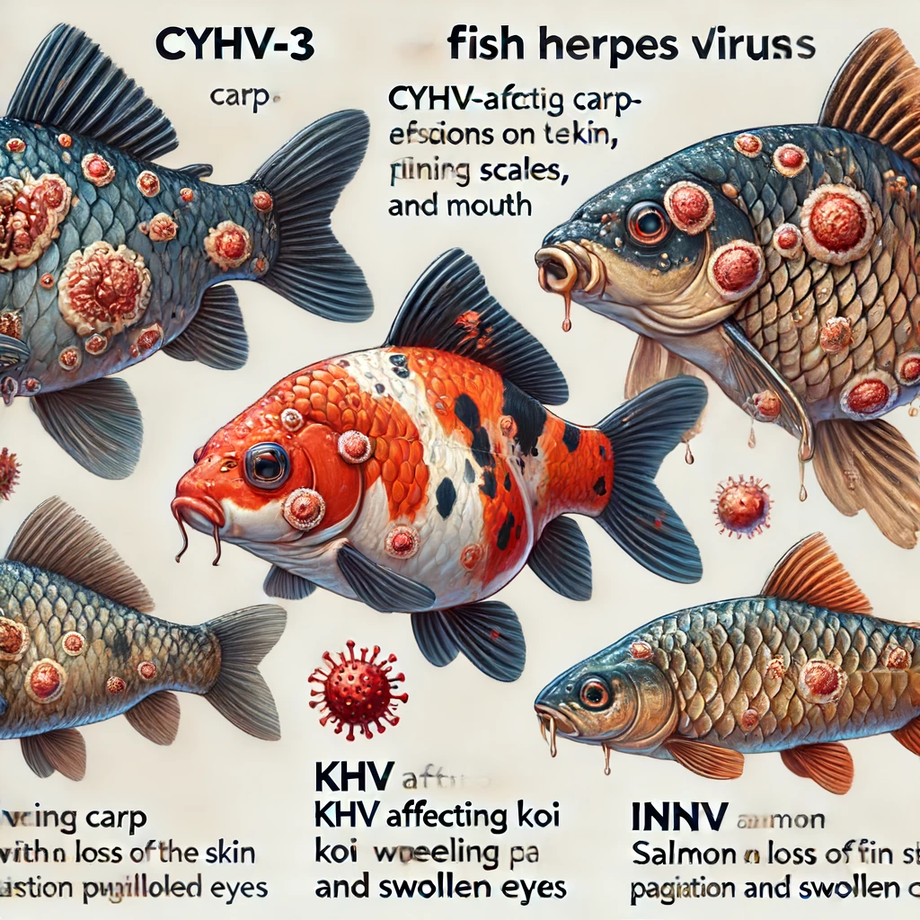 Bệnh herpes ở cá: Các loại virus herpes và cách chữa