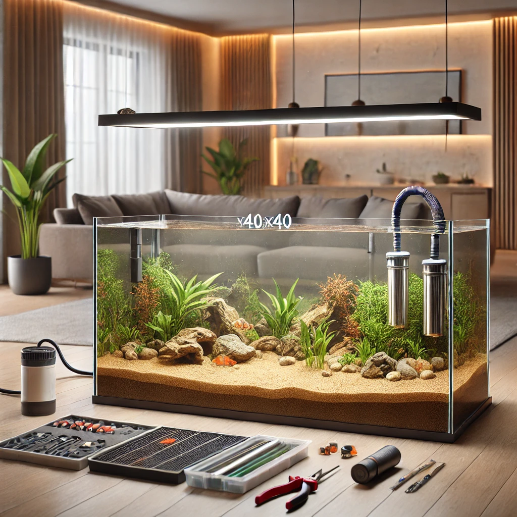 Setup bể 1m2x40x40 Setup bể 1m2x40x40
