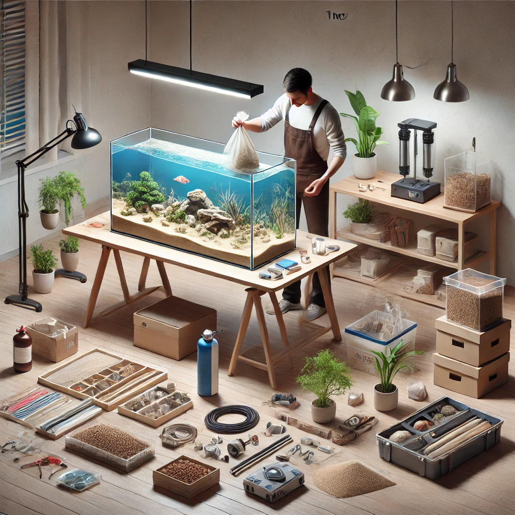 Setup bể 1m2x40x40 Setup bể 1m2x40x40