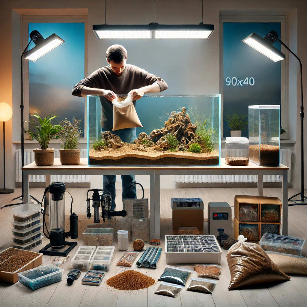 Setup bể 90x40x40 Setup bể 90x40x40