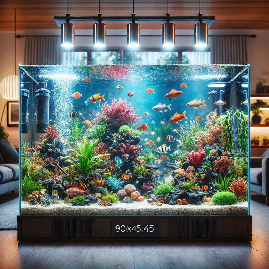 Setup bể 90x45x45 siêu trong Setup bể 90x45x45 siêu trong