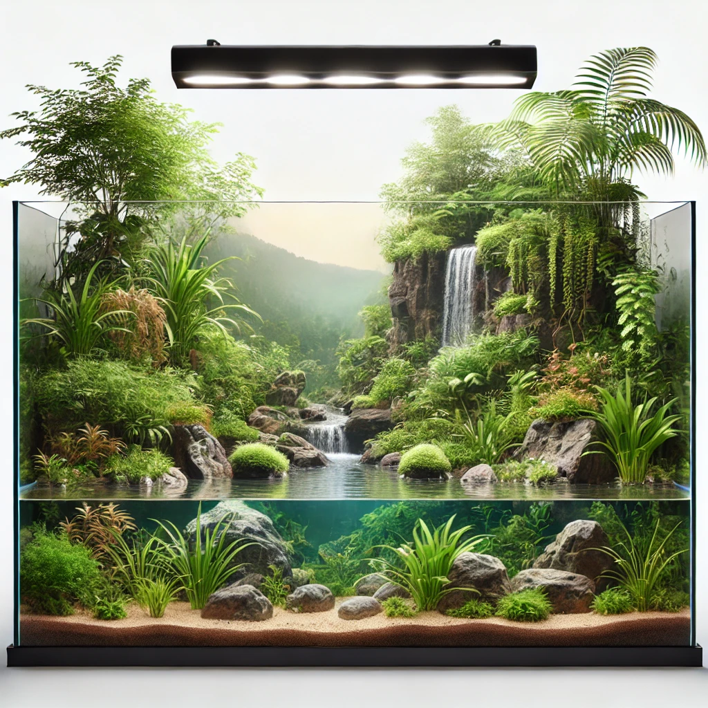 Hướng dẫn setup bể bán cạn 30cm