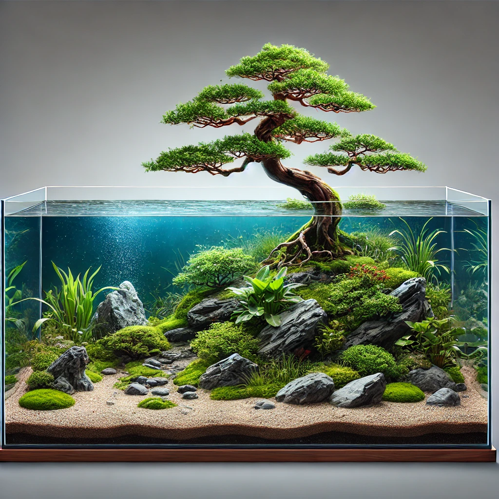 Hướng dẫn setup bể bán cạn Bonsai