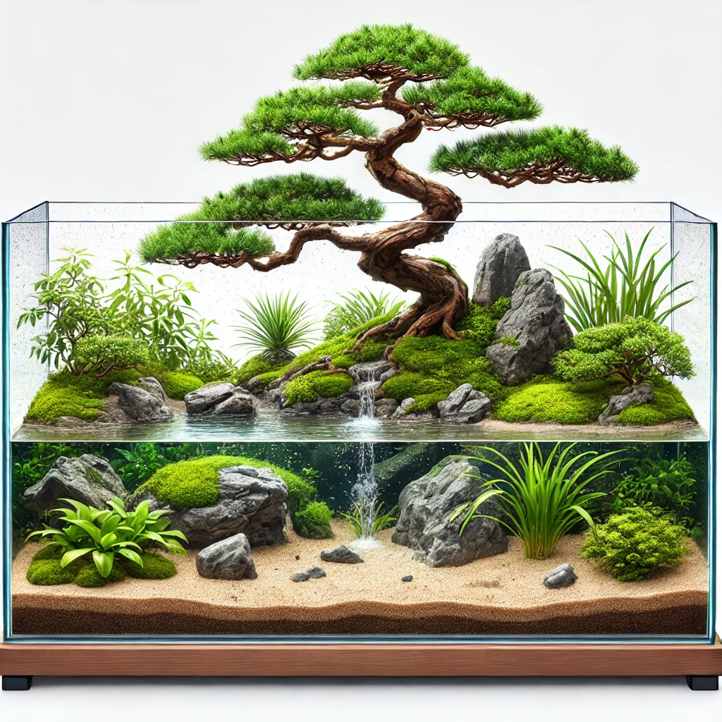 Hướng dẫn setup bể bán cạn Bonsai