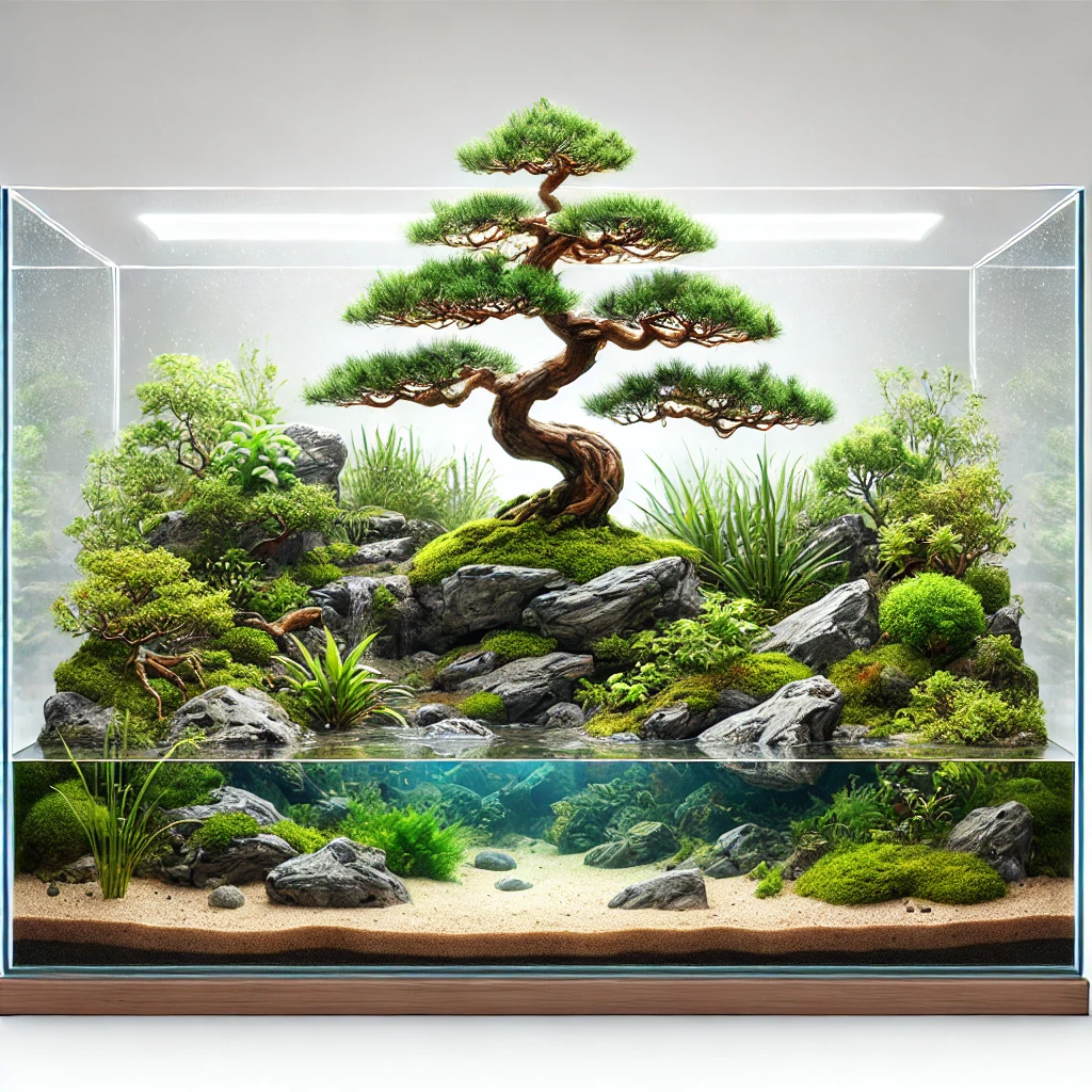 Hướng dẫn setup bể bán cạn Bonsai