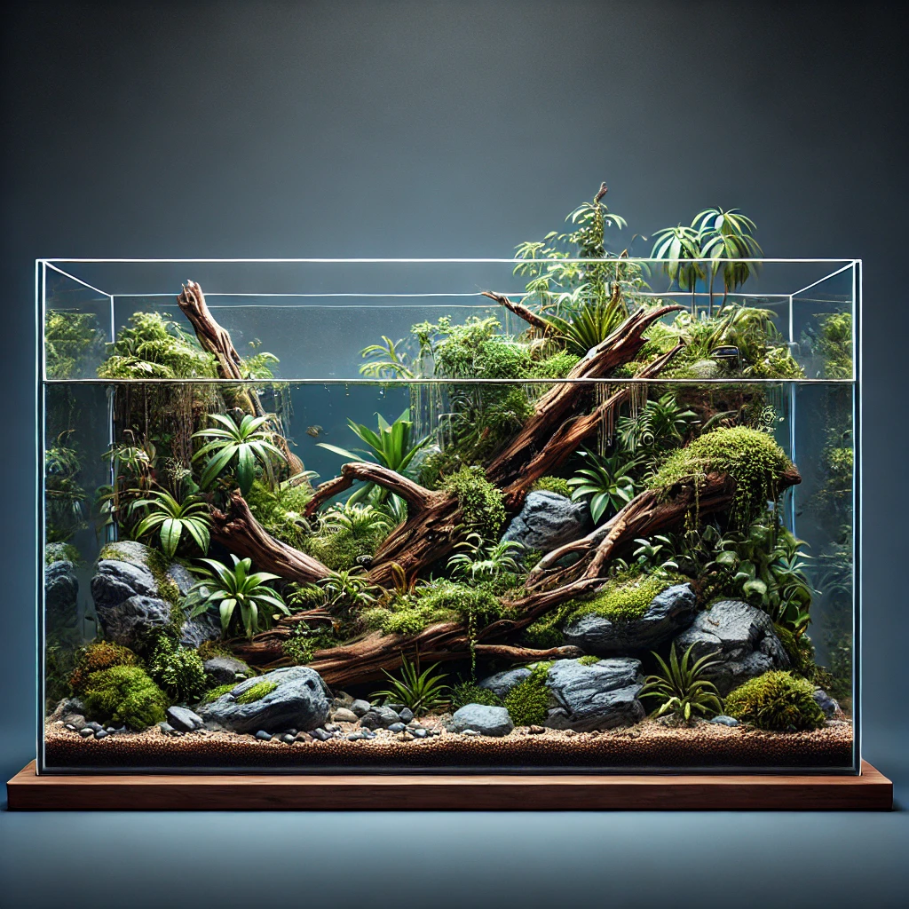 Hướng dẫn setup bể bán cạn terrarium