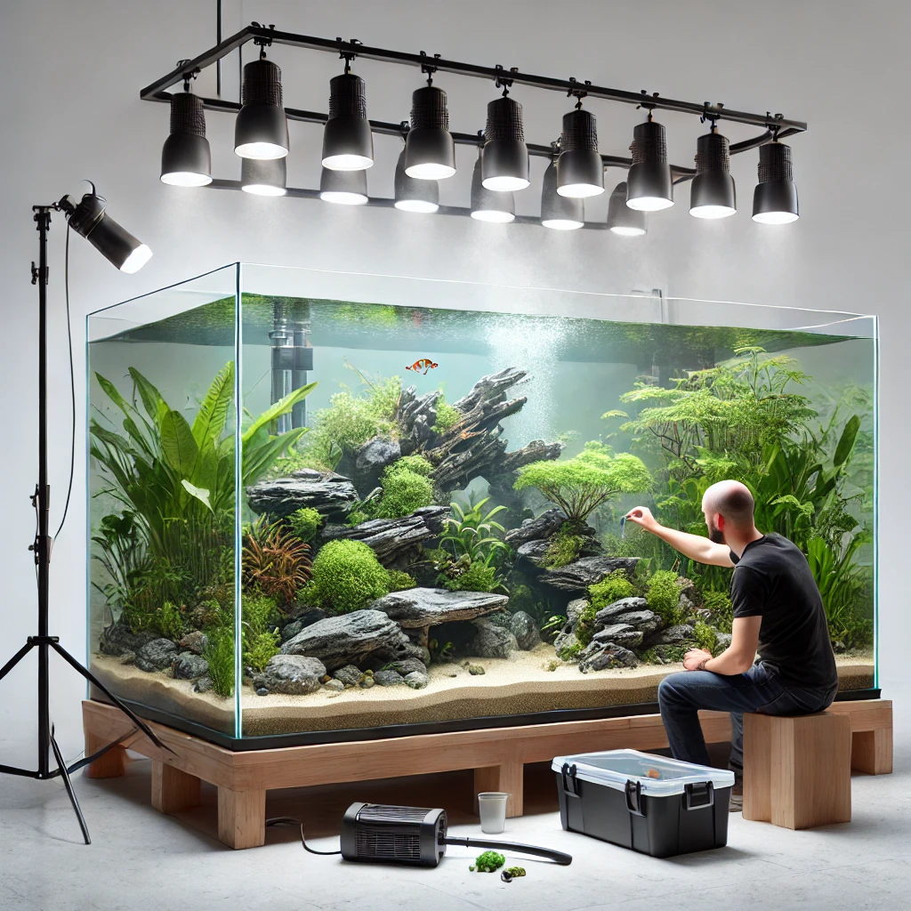 Hướng dẫn setup bể bán cạn 1m2
