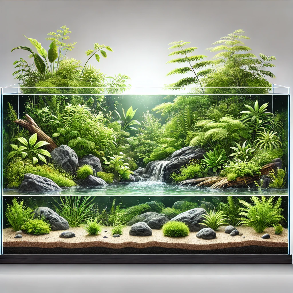 Hướng dẫn setup bể bán cạn 30cm