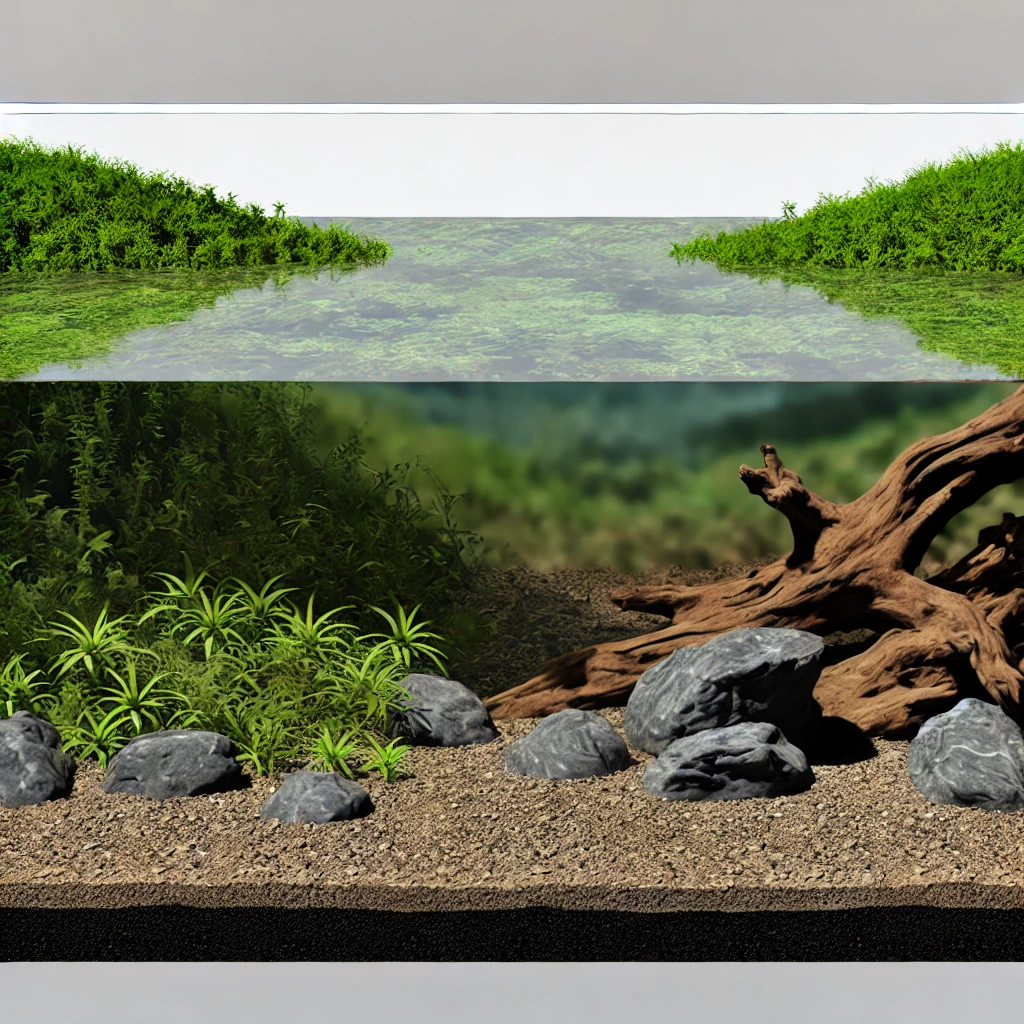 Hướng dẫn setup bể bán cạn 30cm