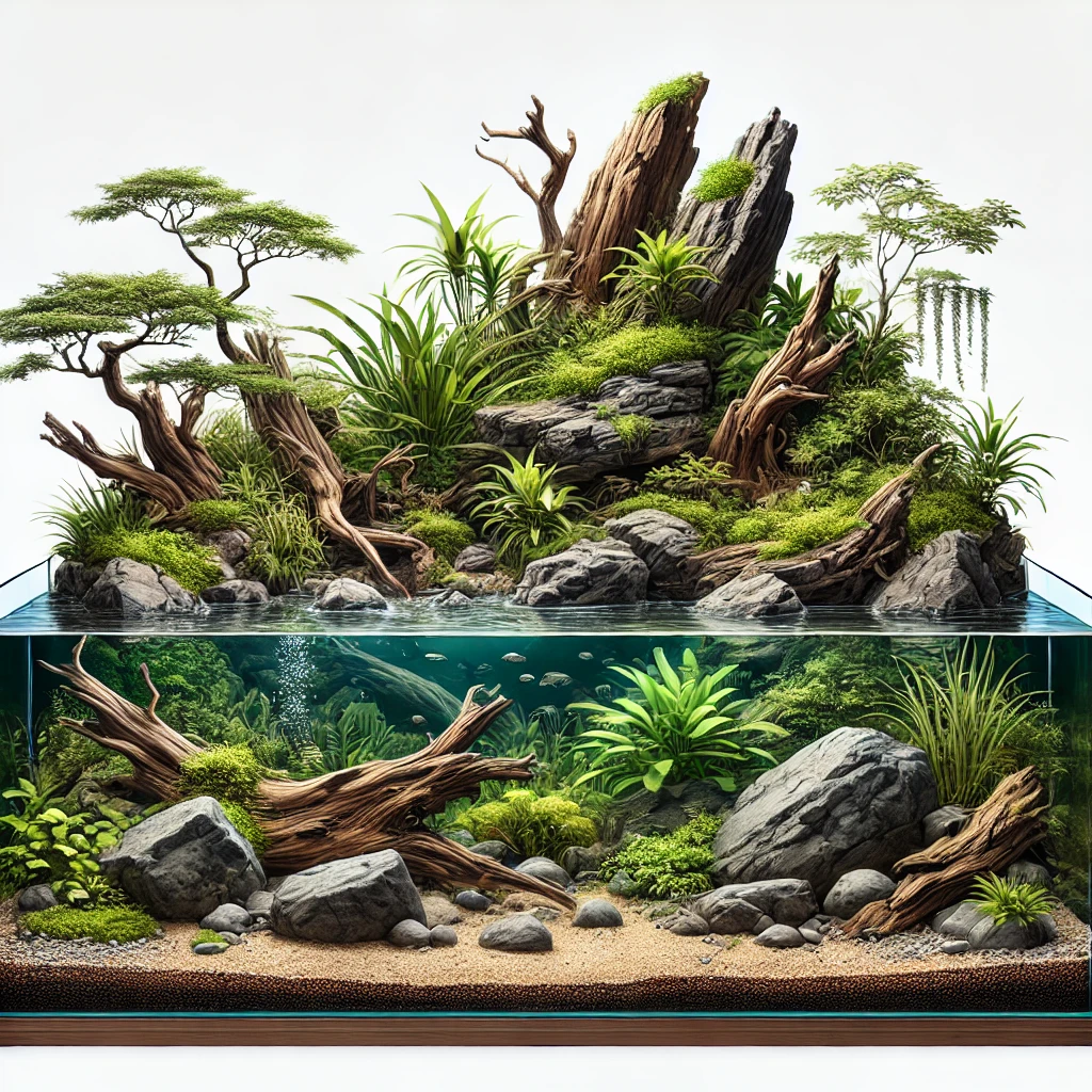 Hướng dẫn setup hồ bán cạn kiểu Paludarium