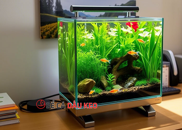 bể cá mini để bàn đẹp giá rẻ dễ chăm sóc