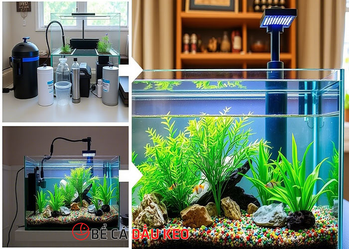 cách làm bể cá thủy sinh đơn giản tại nhà