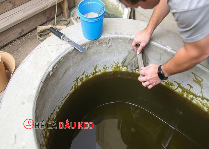 cách xử lý bể nước xi măng bị rò