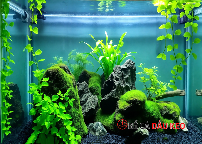 Tại sao khi nuôi cá cảnh trong bể kính thường thả rong rêu?