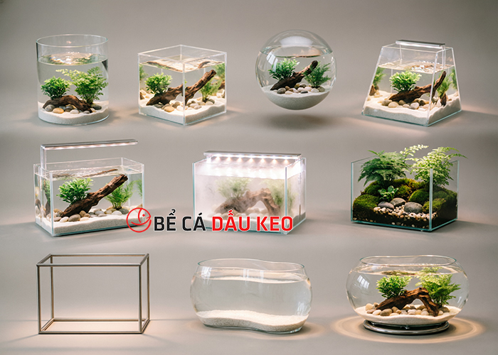 10 mẫu bể cá mini để bàn làm việc đẹp nhất 2026